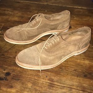 Allen Edmonds suede cap toe oxford